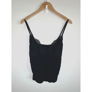 Y2K Babydoll Top Womens Black 1XL Dark Fairy Witchy Grunge Lace Bow Ruched